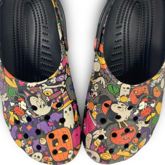 Crocs Disney Parks 2022 Mickey Minnie Halloween Clogs 208029-0C4 Men 9 Women 11 - Picture 11 of 12